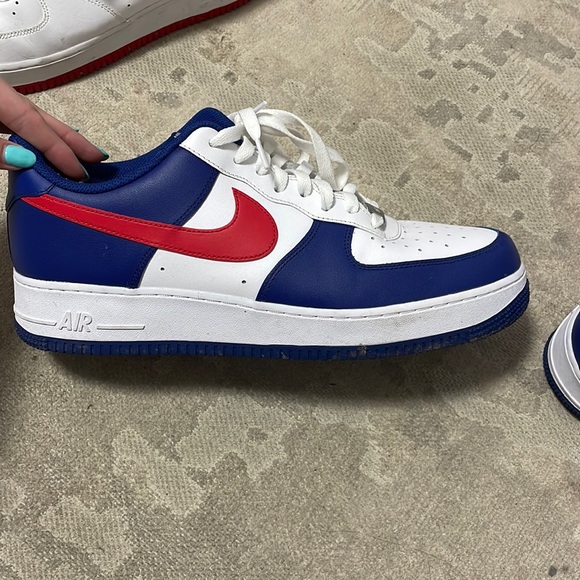 Red white blue Air Force 1 perfect condition - Picture 1 of 1